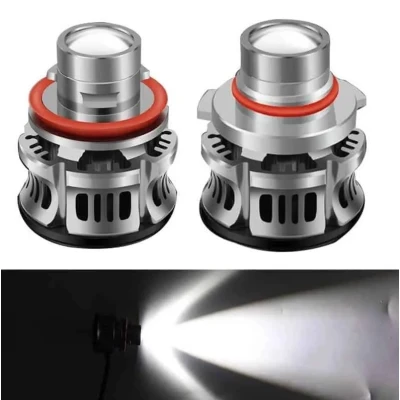 Set 2 becuri auto V6 H11, 100W, 6000K, 5200 lumeni, 0700