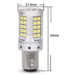 Set 2 Becuri Canbus Marsarier 1156 Alb 2000 Lm 21W/bec T15