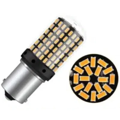 Set 2 Becuri LED Canbus 1156 Pozitie Portocaliu BA15S P21W 144 LED-uri