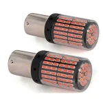 Set 2 Becuri LED Canbus 1156 Pozitie Rosu BA15S P21W 144 LED-uri