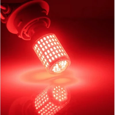 Set 2 Becuri LED Canbus 1156 Pozitie Rosu BA15S P21W 144 LED-uri