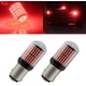 Set 2 Becuri LED Canbus 1156 Pozitie Rosu BA15S P21W 144 LED-uri