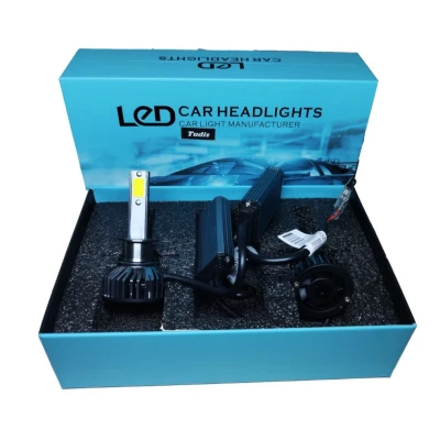 Set 2 Becuri Led H1 F2 COB Canbus 100W Lumina Alb-Rece 12.000 Lumeni
