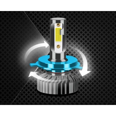 Set 2 becuri LED H7 F2 MINI COB 100W lumina alb-rece 12.000 lumeni