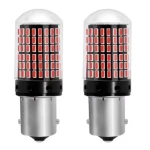 Set 2 Becuri LED ROSU cu anulator 