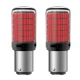 Set 2 Becuri LED semnalizare culoare ROSU soculu BAY15D 1157/P21/5W LED 1156 pentru 144 SMD cu doua faze