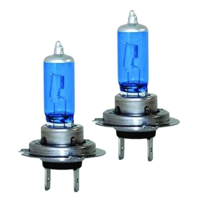 Set 2 becuri Pegasus H7 Skyline Xenon Look auto-tec halogen putere 55W 1500 lumeni temperatura 5000K