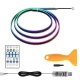 Set 2 benzi acrilice 110cm si 35cm, lumina ambientala auto RGB, alimentare USB