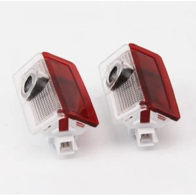 Set 2 Holograme LED cu LOGO MERCEDES BENZ pentru Portiere