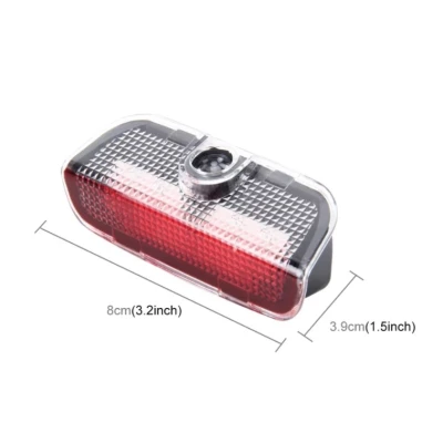 Set 2 Holograme LED cu LOGO Skoda Superb pentru Portiere