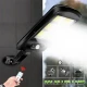 Set 2 Lampa Stradala Solara 150 LED COB cu 6 CASSETE cu Panou Solar  Senzor de Miscare  Lumina si Telecomanda Inclusa