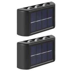 Set 2 Lampi Solare de Perete cu 3 led Iluminare Sus Jos