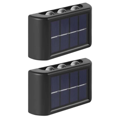 Set 2 Lampi Solare de Perete cu 3 led Iluminare Sus Jos