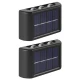 Set 2 Lampi Solare de Perete cu 3 led Iluminare Sus Jos
