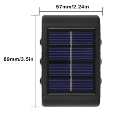 Set 2 Lampi Solare de Perete cu 3 led Iluminare Sus Jos