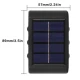 Set 2 Lampi Solare de Perete cu 3 led Iluminare Sus Jos