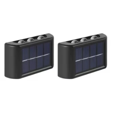 Set 2 Lampi Solare de Perete cu 3 led Iluminare Sus Jos
