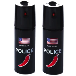 Set 2 Spray POLICE paralizant de buzunar cu Chilli 