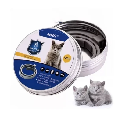 Set 2 x Zgarda PISICI anti purici si capuse 38 cm / 30 grame Antiparazitara