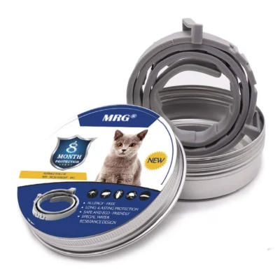 Set 2 x Zgarda PISICI anti purici si capuse 38 cm / 30 grame Antiparazitara