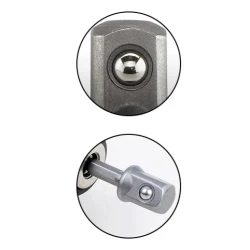 Set 3 adaptor priza Burghie cu tija 1/4" hexagonala 1/4-3/8-1/2''