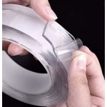 Set 3 Banda Ivy Grip 3 CM x 300 CM din SILICON transparent dublu adeziva incolora JK