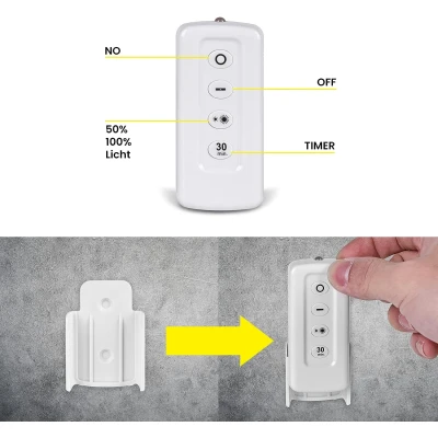 Set 3 Lampi Hexagonale LED Cob cu telecomanda si Butoane individuale