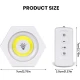 Set 3 Lampi Hexagonale LED Cob cu telecomanda si Butoane individuale