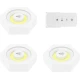 Set 3 Lampi Hexagonale LED Cob cu telecomanda si Butoane individuale