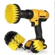Set 3 perii Galbene curatare cu adaptor pentru bormasina/autofiletanta