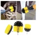 Set 3 perii pentru curatare universale cu adaptor pentru bormasina galbene