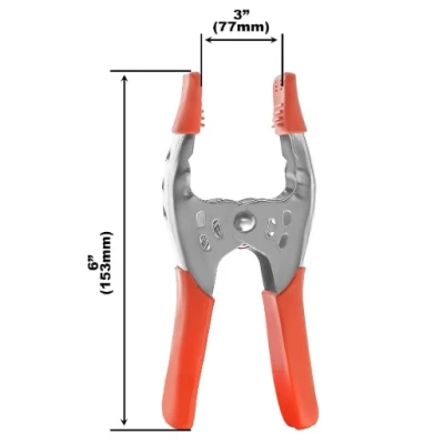 Set 4 Cleme 6 inci din Metal Deschidere 2.5 inci