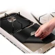 Set 4 Folii TEFLON NEGRU Detasabile pentru Aragaz din Teflon  Lavabila  Reutilizabila  Negru