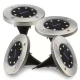 Set 4 Lampi Solare METALICE Argintii Disk Lights pentru gradina AX