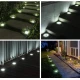 Set 4 lampi solare pentru gradina rotunde