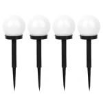 SET 4 Lampi solare X18 pentru gradina sau terasa in forma de GLOB