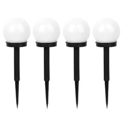 SET 4 Lampi solare X18 pentru gradina sau terasa in forma de GLOB