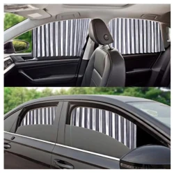 Set 4 parasolare retractabile auto geamuri laterale fata-spate GRI