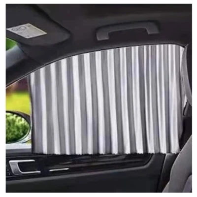 Set 4 parasolare retractabile auto geamuri laterale fata-spate GRI
