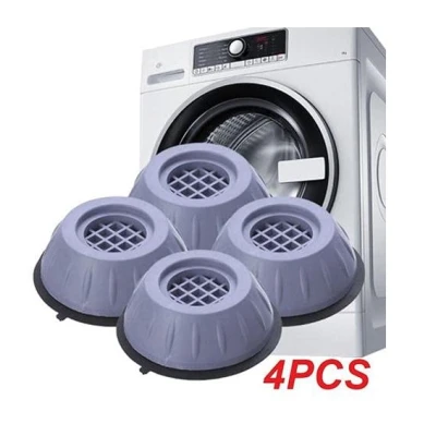Set 4 Picioruse GRI antisoc si antiderapante pentru masina de spalat