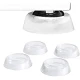 Set 4 picioruse TRANSPARENTE din silicon antivibratie pentru masina de spalat