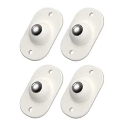 Set 4 rotite pivotante cu adeziv de lipit cu bila din metal