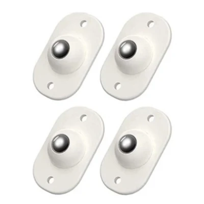 Set 4 rotite pivotante cu adeziv de lipit cu bila din metal