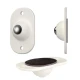 Set 4 rotite pivotante cu adeziv de lipit cu bila din metal