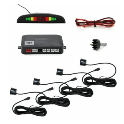 Set 4 Senzori Parcare NEGRI cu afisaj LED BS