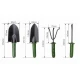 Set 4 unelte pentru gradinarit cu maner verde