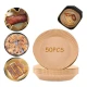Set 50 hartii de copt ROTUNDE pentru friteuza Unica folosinta 16x20x4.5 cm Maro