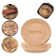 Set 50 hartii de copt ROTUNDE pentru friteuza Unica folosinta 16x4.5 cm Maro