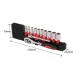 Set de Chei Tubulare 1/4" cu Clicket - 12 Bucati, din Crom si Vanadiu