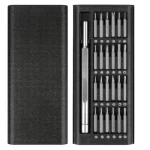 Set Surubelnite de Precizie 24 in 1 cu Trusa de depozitare Neagra